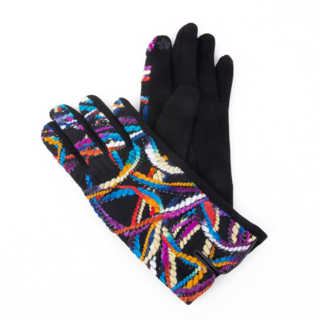 Caracol Multi Colour Gloves, Size: Os