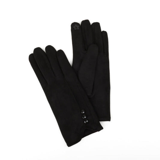 Gloves with Button Detail, Size: Adult Os