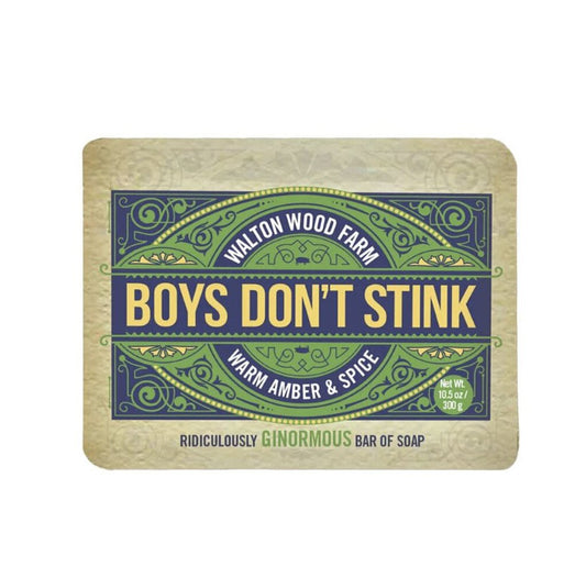 Walton Wood Farm Boys Dont Stink Soap Bar, Size: 10.5 Oz