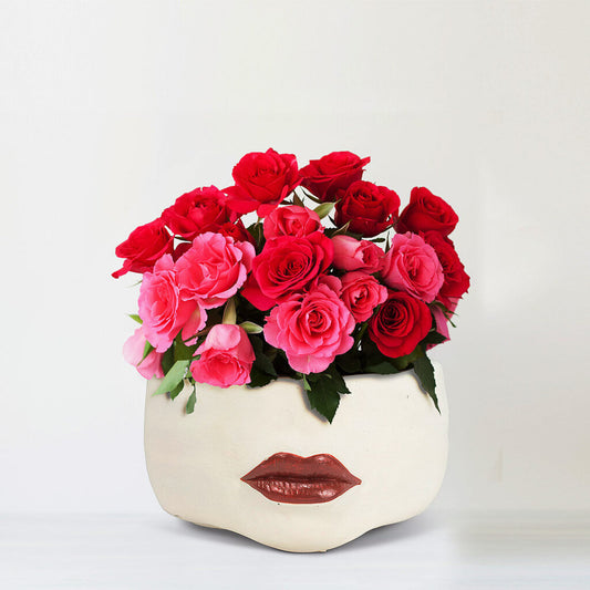 Abbott Low Red Lip Planter