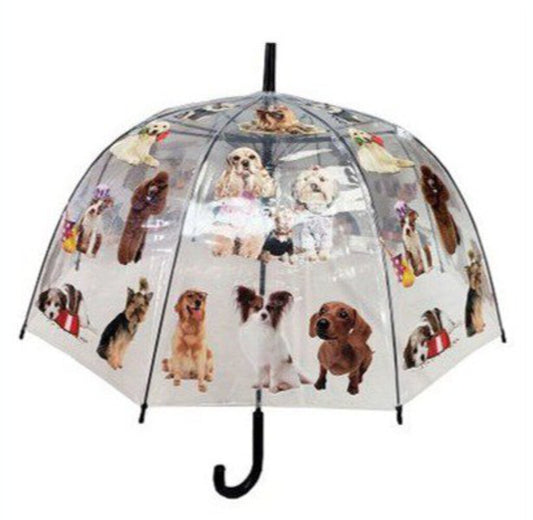 Dog Print Dome Umbrella