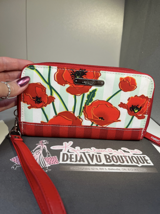 Zip Around Poppy Print Wallet