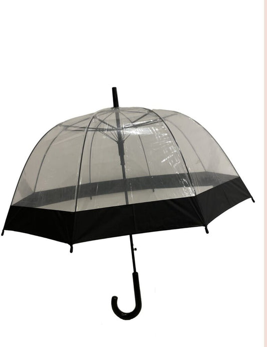 Black Border Clear Umbrella