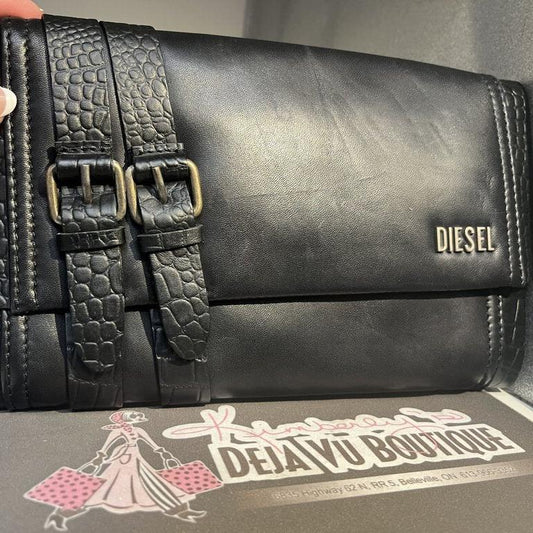 Diesel Flat Leather Clutch