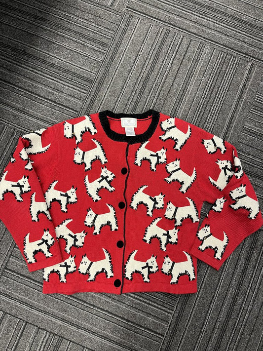 Susan Bristol Scottie Dog Sweater (S)