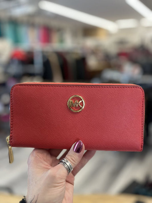 Michael Kors Coral Gold Wallet