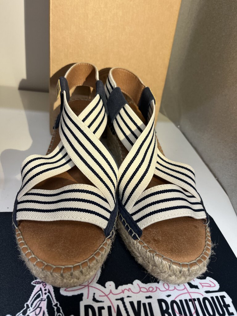 Toni Pons Stripe Espadrille Sandals 39-8