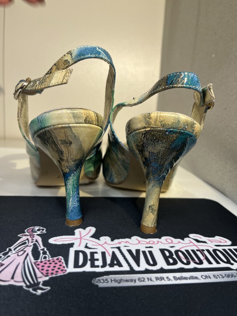 Django & Juliette Nali Slingback Heels On Sandals 37-6