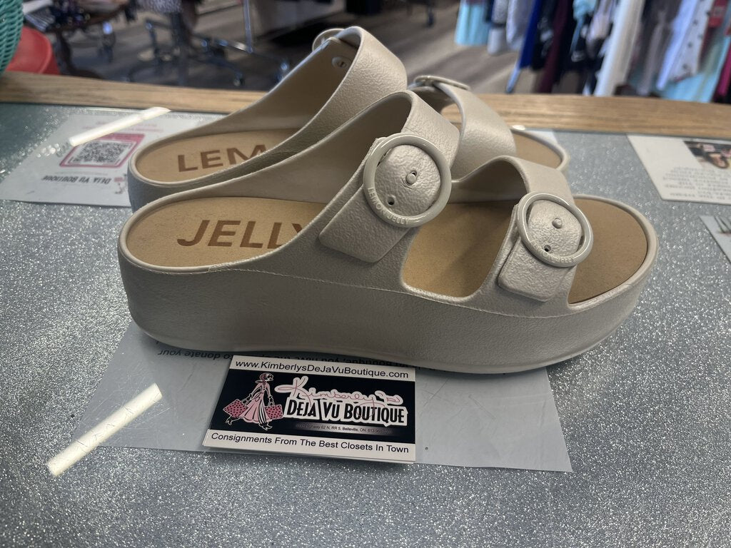 Lemon Jelly Platform Double Strap 40-9